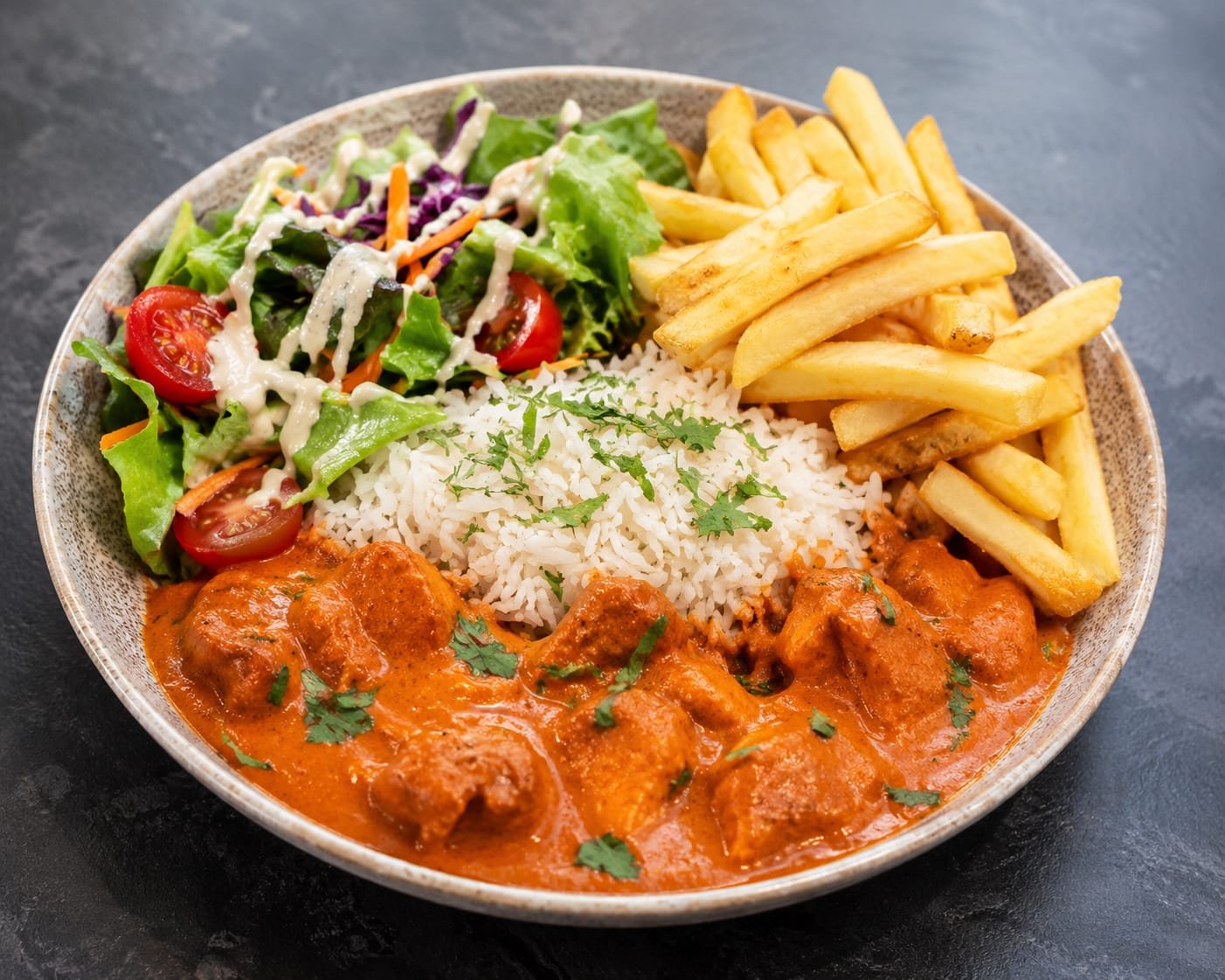 Butter Chicken Rice Bowl